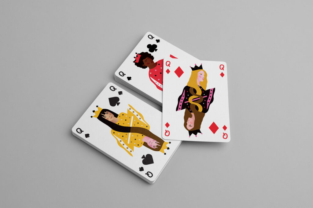 jeu-cartes-illustration-sapiens-art-dame-carreau