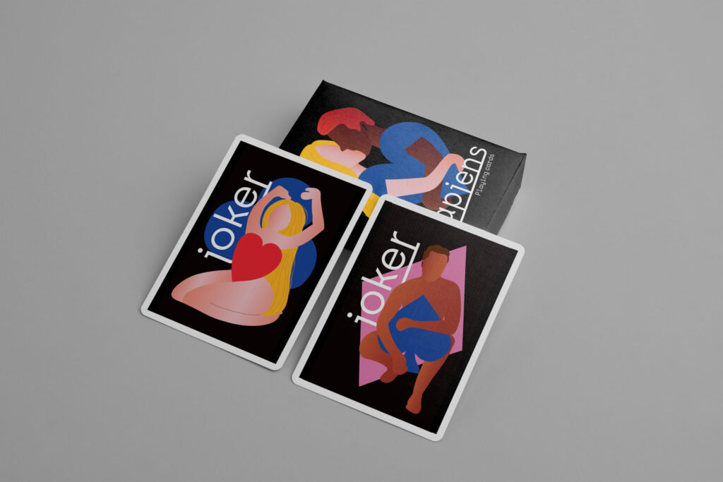 jeu-cartes-sapiens-illustration-joker-art-packaging